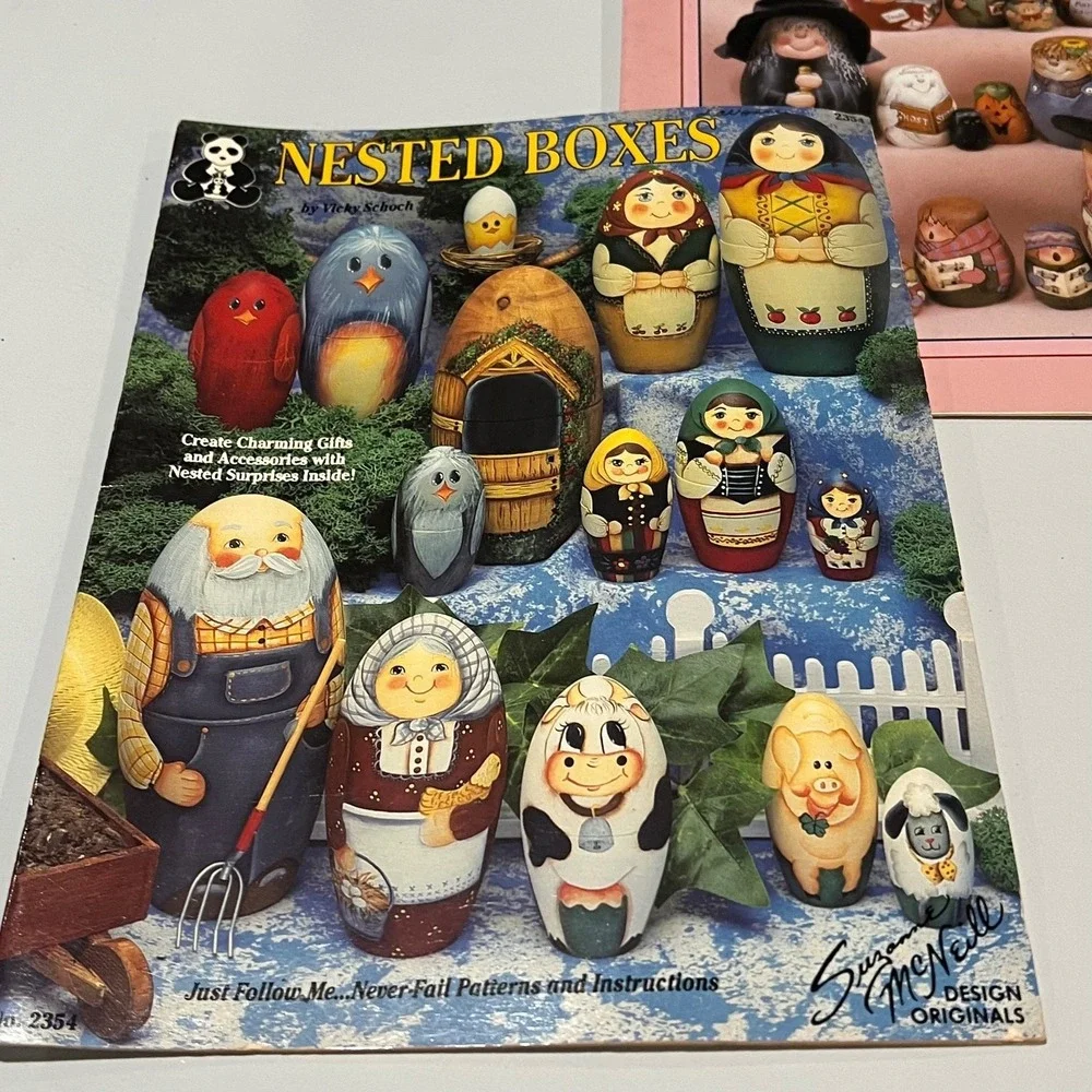 Craft Painting Books Lot of 2 Nesting Doll & Box Patterns‎
